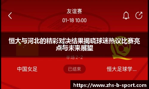 恒大与河北的精彩对决结果揭晓球迷热议比赛亮点与未来展望